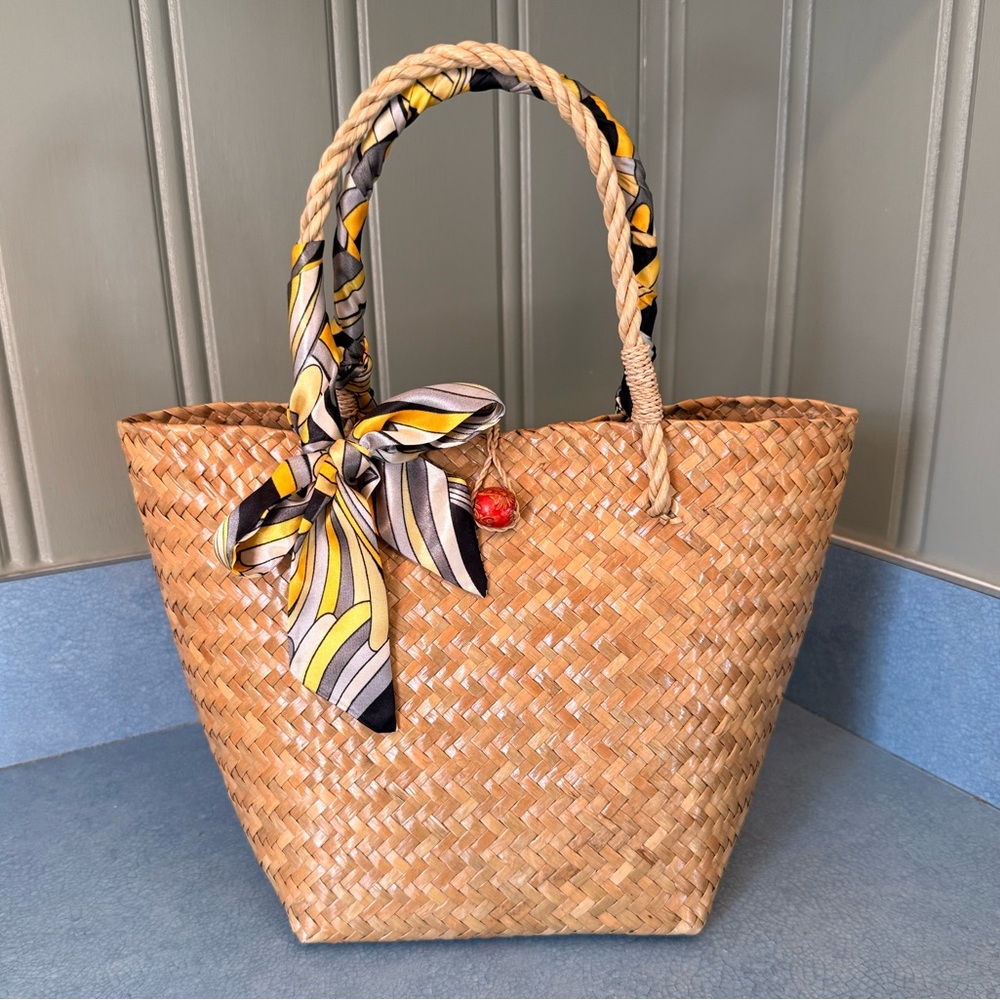 Thai Krajood Woven Bag New With Out Tags